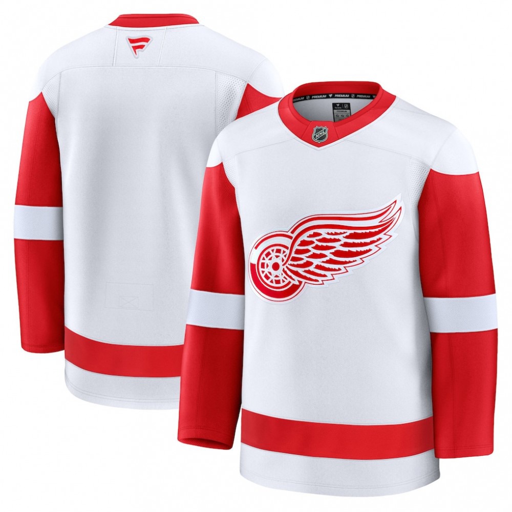 Detroit Red Wings Away Premium Jersey - White-Pro Kit Vault | Brand New 26/27 Sports Jerseys